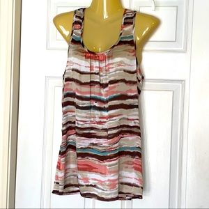 Violet + Claire racerback tank top w/ ruffle Sz S